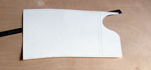 Gabarit en papier pour la face courbe de la timonerie - 30.9 ko