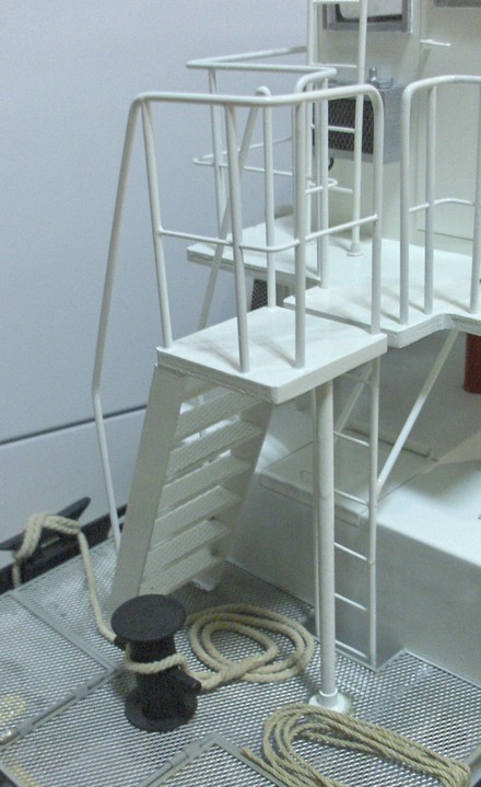 L’escalier en situation sur la maquette - 110.8 ko