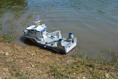 Le bateau lors des essais  - 63.2 ko